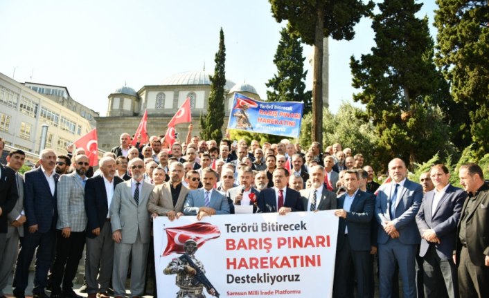 Samsun'da Barış Pınarı Harekatı'na destek