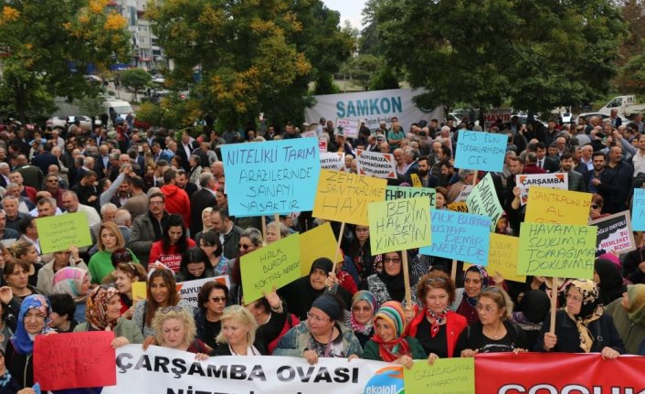 Samsun'da enerji santraline hayır mitingi düzenlendi