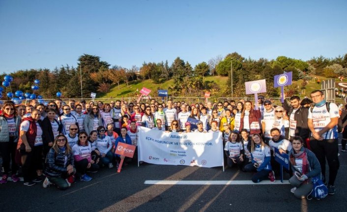 Allianz Türkiye, 41. İstanbul Maratonu'nda eğitime destek için koştu