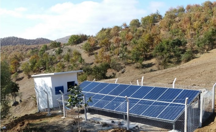 Amasya'da kendi elektriğini üreten içme suyu binası hizmete girdi