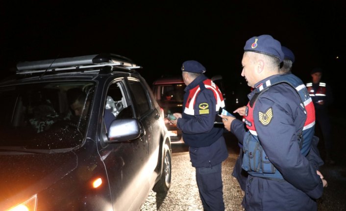 Bolu'da jandarma ekipleri huzur uygulaması yaptı