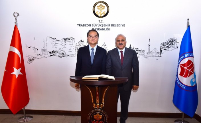 Çin heyeti, Vali Ustaoğlu ve Başkan Zorluoğlu'nu ziyaret etti