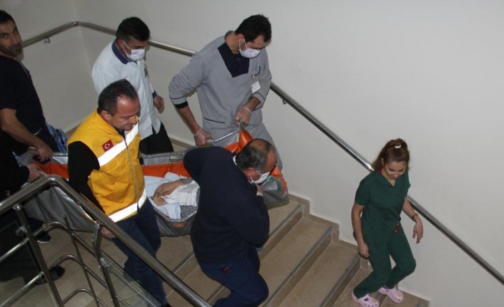 Havza Devlet Hastanesinde yangın tatbikatı
