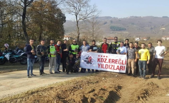 Motosiklet tutkunlarından çevreye duyarlılık örneği