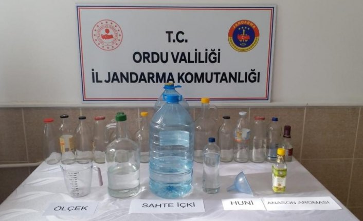 Ordu'da kaçak içki operasyonunda bir kişi yakalandı