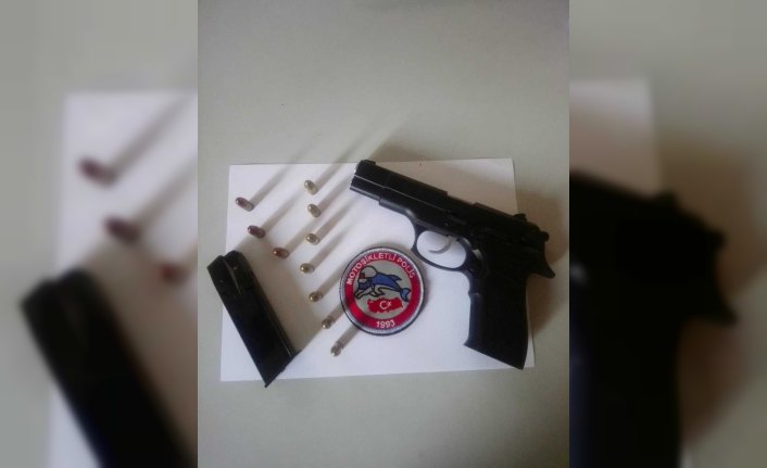 Trabzon'da ruhsatsız tabanca ele geçirildi