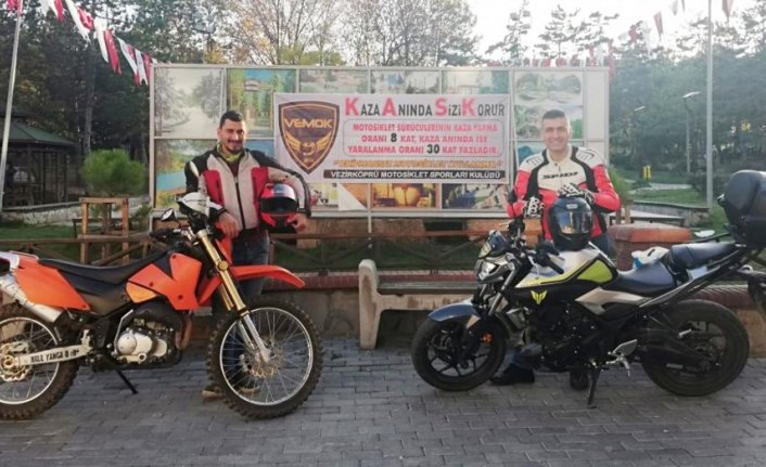 Vezirköprü'de kask kullanımına dikkat çekildi