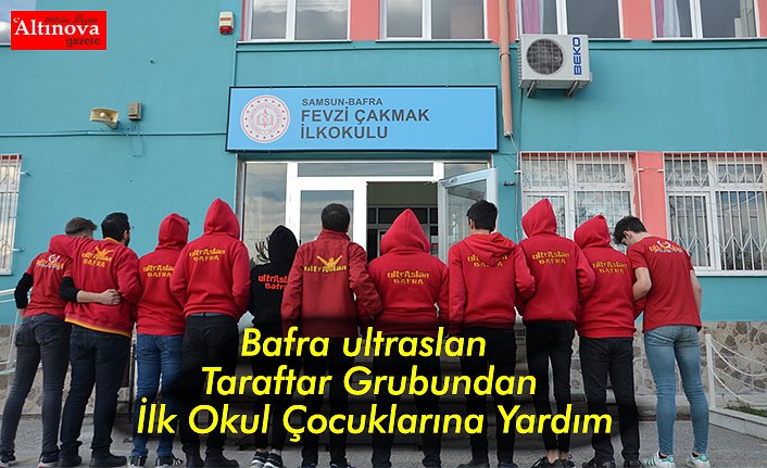 Bafra ultraslan Taraftar Grubundan İlk Okul Çocuklarına Yardım