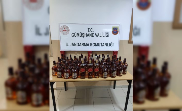 Gümüşhane'de sahte ve kaçak içki operasyonu