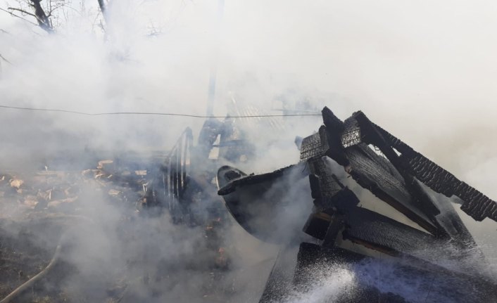 Karabük'te ev yangını hasara yol açtı