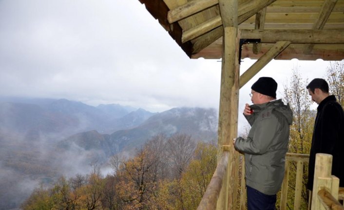 Küre Dağları Milli Parkı'ndaki Loç Vadisi'nde seyir terası oluşturuldu