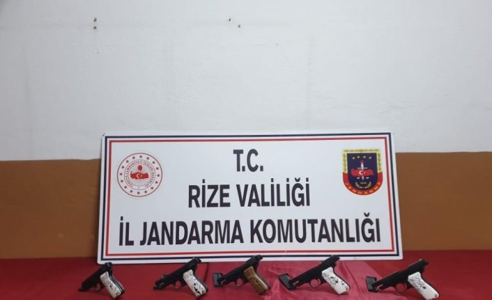 Rize'de silah kaçakçılığı operasyonu