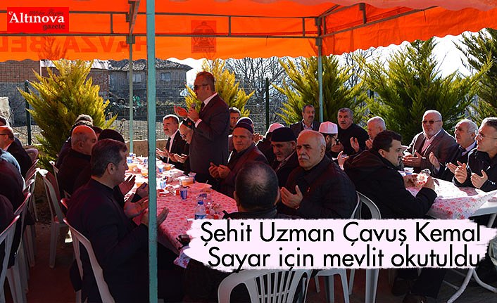 Şehit Uzman Çavuş Kemal Sayar için mevlit okutuldu