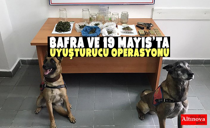 BAFRA VE 19 MAYIS’TA UYUŞTURUCU OPERASYONU