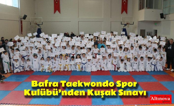 Bafra Taekwondo Spor Kulübü’nden Kuşak Sınavı