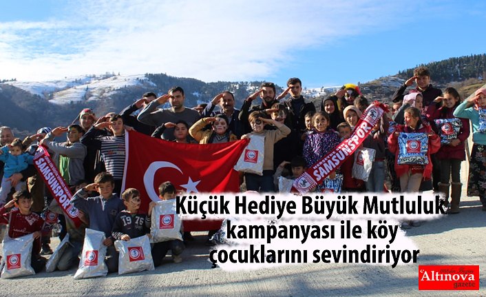 Küçük Hediye Büyük Mutluluk kampanyası ile köy çocuklarını sevindiriyor