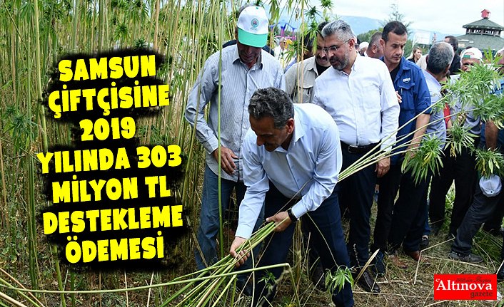 Samsun Çiftçisine 2019 Yılında 303 Milyon TL Destekleme Ödemesi