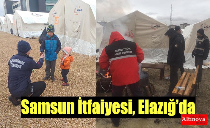 Samsun İtfaiyesi, Elazığ’da