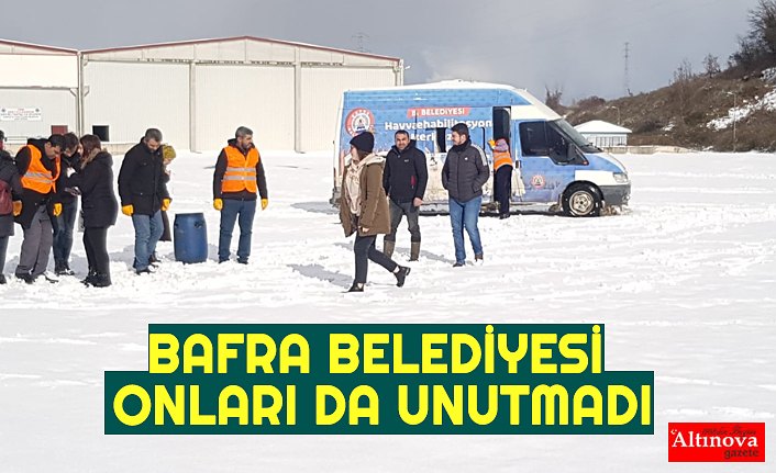BAFRA BELEDİYESİ ONLARI DA UNUTMADI