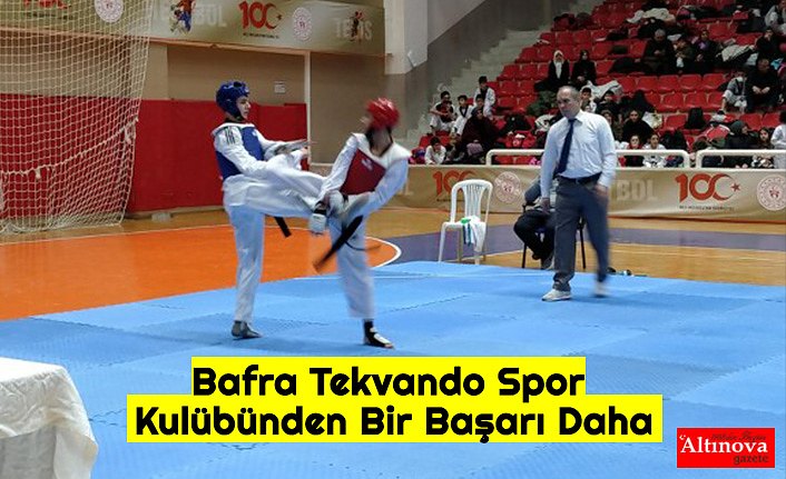 Bafra Tekvando Spor Kulübünden Bir Başarı Daha