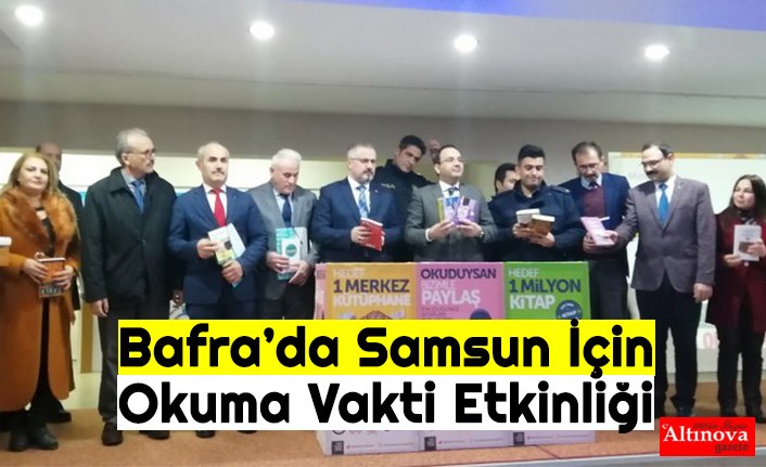 Bafra’da Samsun İçin Okuma Vakti Etkinliği