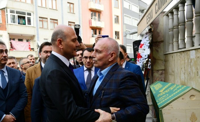 İçişleri Bakan Soylu, Trabzon'da cenaze törenine katıldı