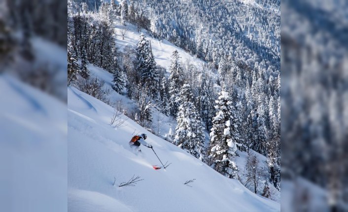 Kaçkarlarda heliski heyecanı sona erdi