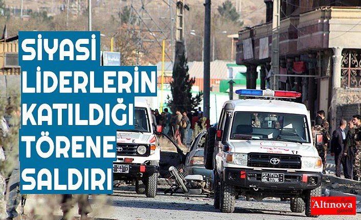 Siyasi liderlerin de katıldığı anma törenine saldırı