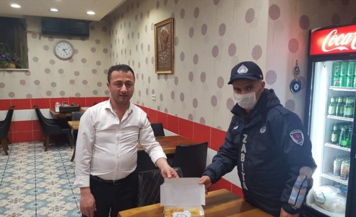 Trabzon'da tatlı aşeren kadının isteği zabıta ekiplerince yerine getirildi