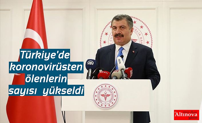 Türkiye'de koronovirüsten ölenlerin sayısı  yükseldi