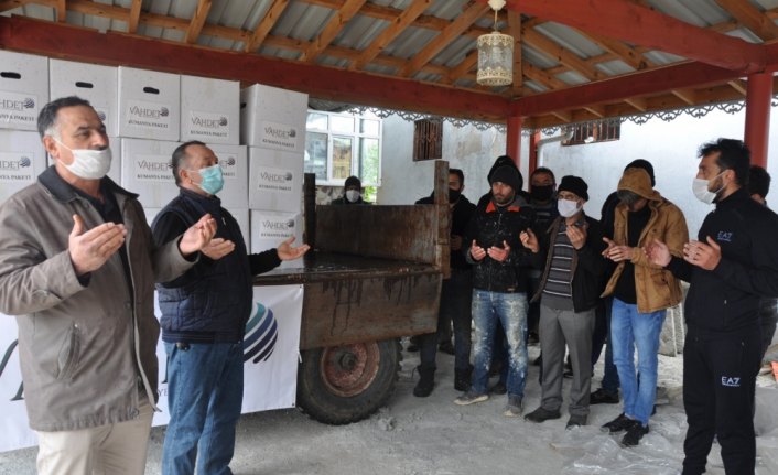 Almanya'daki gurbetçilerden ihtiyaç sahiplerine ramazan yardımı