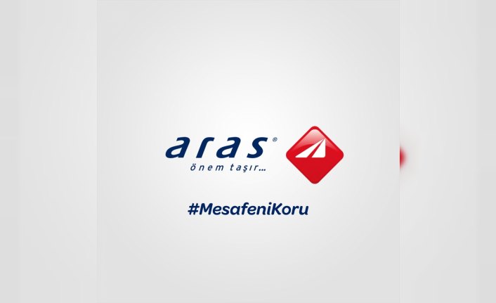 Aras Kargo, logosunu ayırarak sosyal mesafeye dikkati çekti