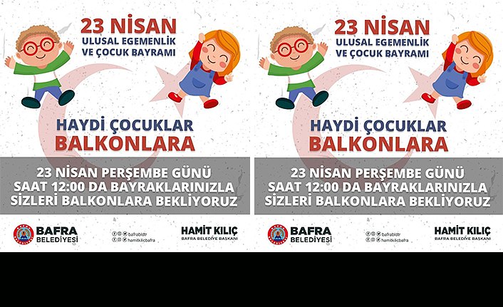 BAFRA BELEDİYESİNDEN DUYURU