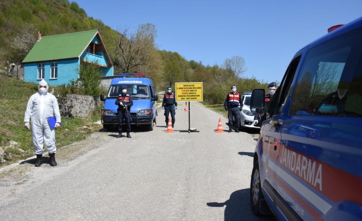 Bartın'da bir köy ile 3 bina karantinaya alındı