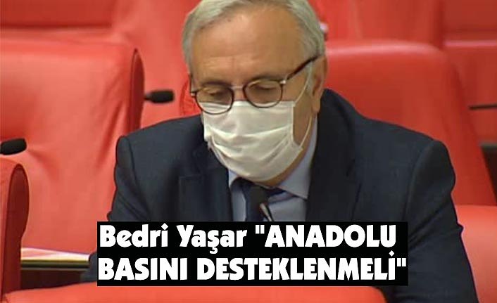 Bedri Yaşar "ANADOLU BASINI DESTEKLENMELİ"