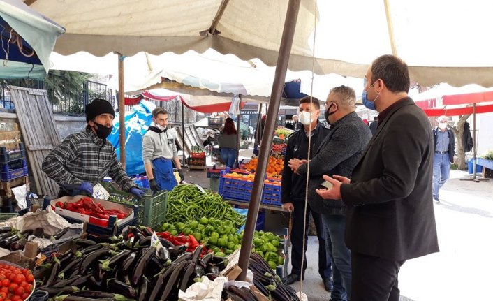 Bolu'da Kovid-19 tedbirleri kapsamında denetimler sürüyor