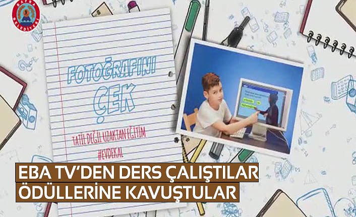 EBA TV’DEN DERS ÇALIŞTILAR ÖDÜLLERİNE KAVUŞTULAR