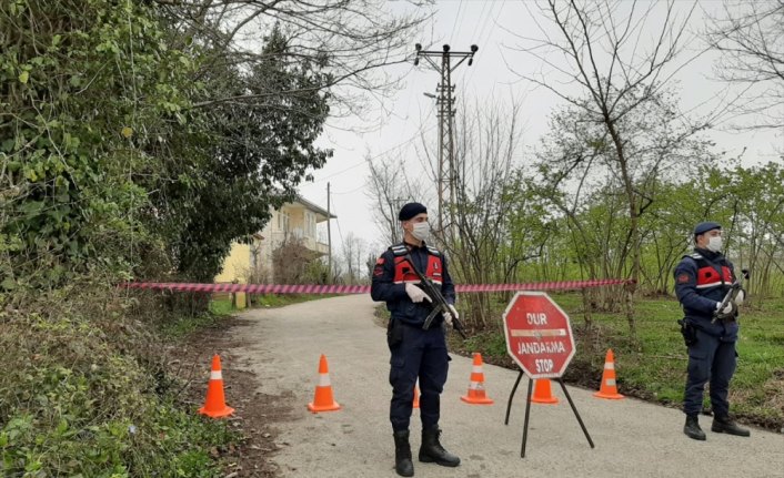 Ordu'da karantinaya alınan mahallede sıkı tedbirler uygulanıyor