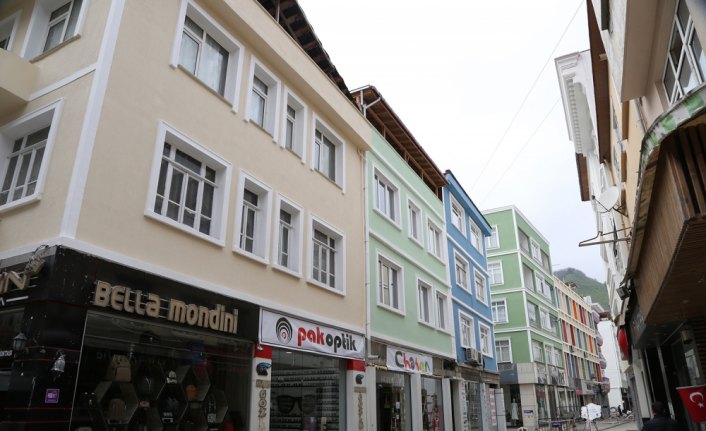 Ordu'daki cadde estetik görünüme bürünüyor