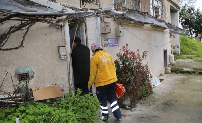 Zabıtaya hitabıyla duygulandıran Burhan amca hastaneye kaldırıldı