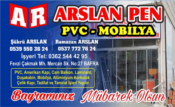 ARSLAN PEN PVC MOBİLYA: RAMAZAN BAYRAMINIZ MÜBAREK OLSUN