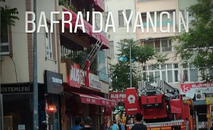 BAFRA'DA ÇIKAN YANGIN SÖNDÜRÜLDÜ