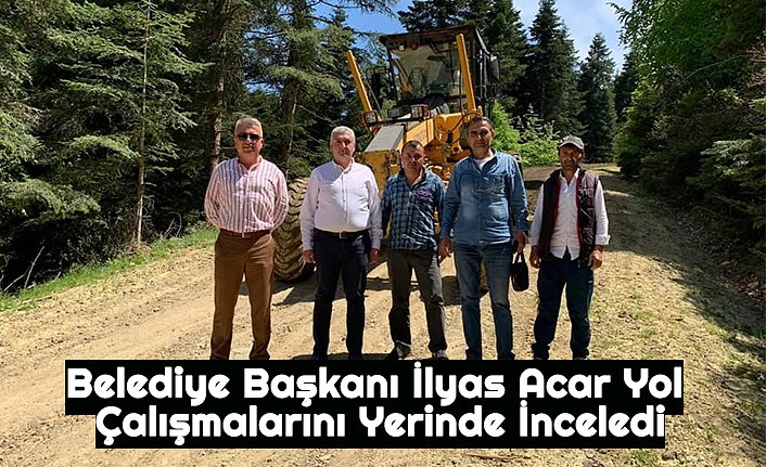 Belediye Başkanı İlyas Acar Yol Çalışmalarını Yerinde İnceledi