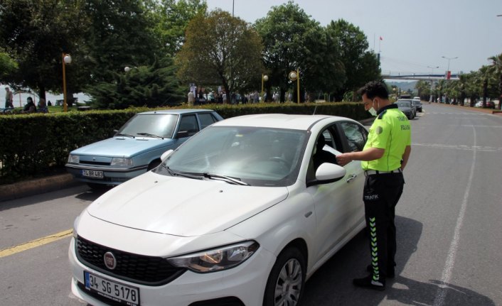 Ereğli'de sokağa çıkma kısıtlamasına uymayan 2 kişiye para cezası