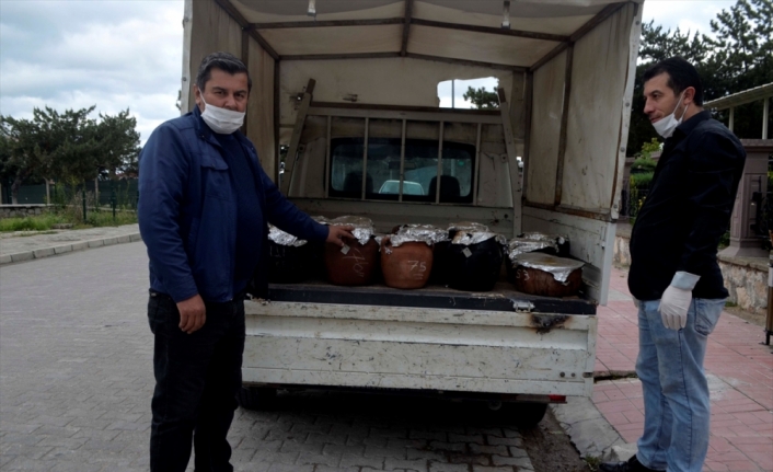 Merzifon'da keşkek geleneği bu bayram da bozulmadı