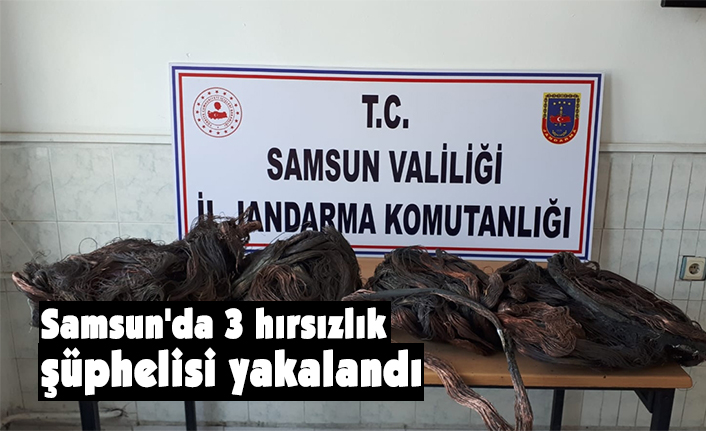 Samsun'da 3 hırsızlık şüphelisi yakalandı
