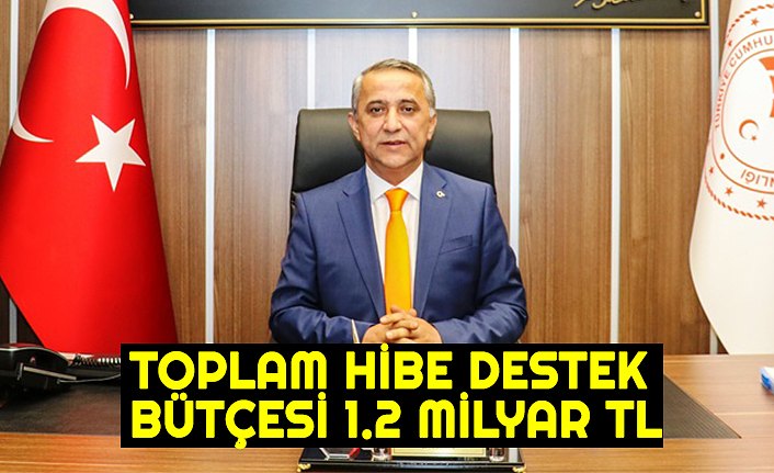 TOPLAM HİBE DESTEK BÜTÇESİ 1.2 MİLYAR TL
