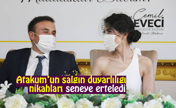 Atakum’un salgın duyarlılığı nikahları seneye erteledi
