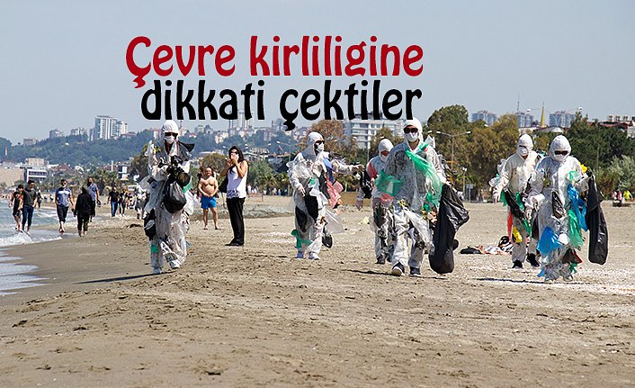 Çevre kirliliğine dikkati çektiler