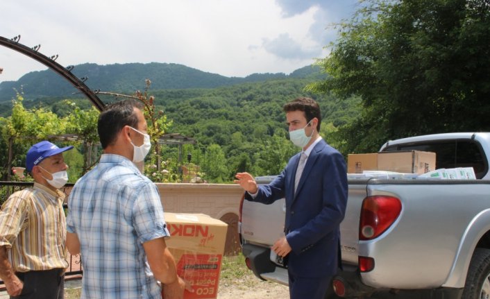 Cide'de vefalı kadınların ürettiği 47 bin maske 63 köye dağıtıldı